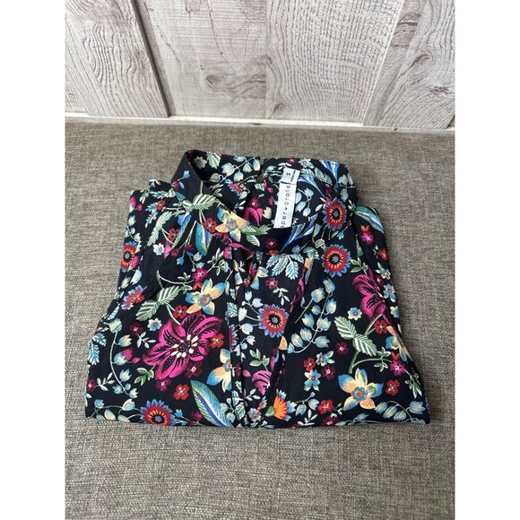 Paper Crane Womens Small Floral Sleeveless Lined Halter Dress Elastic Waist - Picture 3 of 9